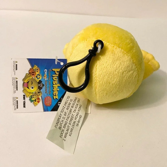 2016 Lot of 4 Fun 2 Play Small Plush Emoji Plush Nerd Block and Clip On Plushiez - Picture 8 of 16